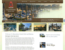 Tablet Screenshot of masonboroboatslips.com